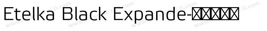 Etelka Black Expande字体转换